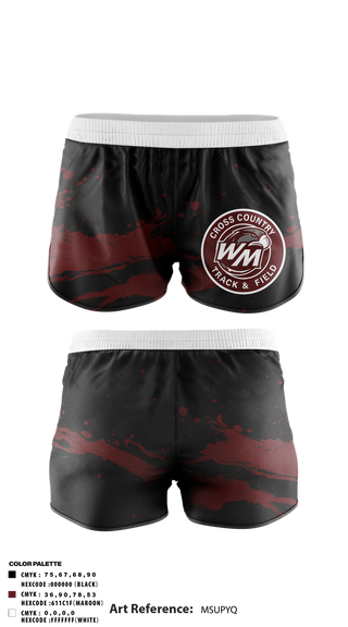 Track Shorts, West Mecklenburg, Track & Field, Teamtime, Team time, sublimation, custom sports apparel, team uniforms, spirit wear, spiritwear, sports uniforms, custom shirts, team store, custom team store, fundraiser sports, apparel fundraiser