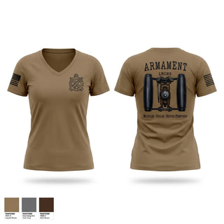 Womens Short Sleeve Vneck Shirt, Armament LBCSMS, National Guard, Teamtime, Team time, sublimation, custom sports apparel, team uniforms, spirit wear, spiritwear, sports uniforms, custom shirts, team store, custom team store, fundraiser sports, apparel fundraiser