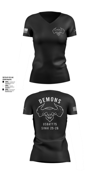 Womens Short Sleeve Vneck Shirt, D-co 1-173 1st PLT, , Teamtime, Team time, sublimation, custom sports apparel, team uniforms, spirit wear, spiritwear, sports uniforms, custom shirts, team store, custom team store, fundraiser sports, apparel fundraiser