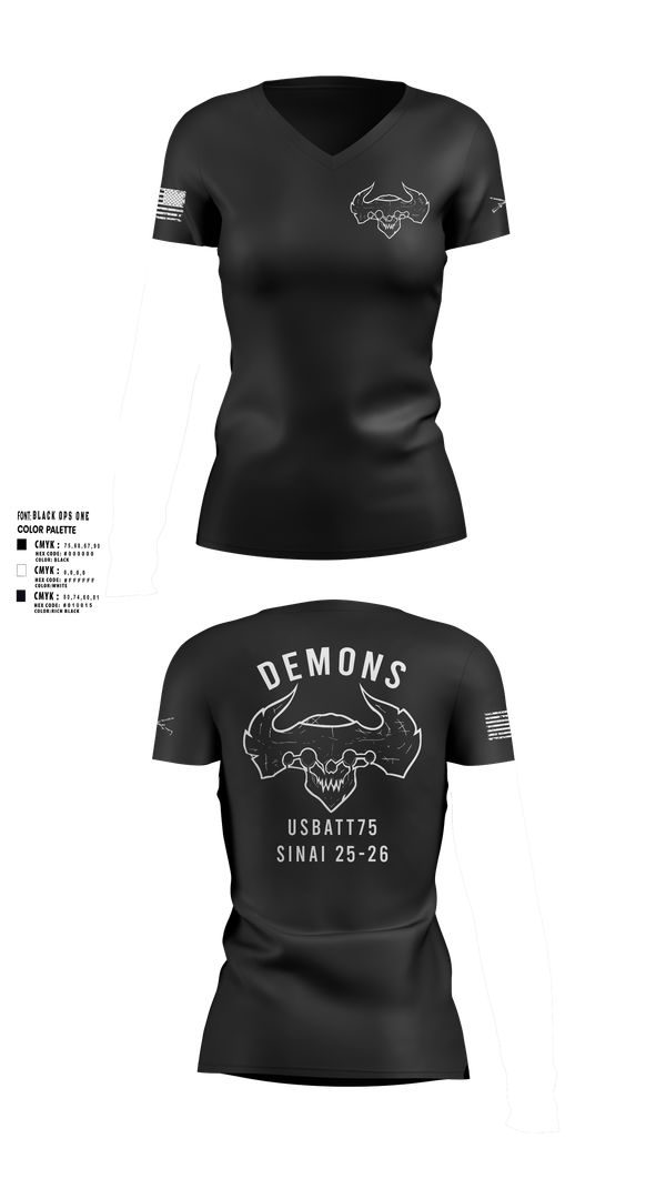Womens Short Sleeve Vneck Shirt, D-co 1-173 1st PLT, , Teamtime, Team time, sublimation, custom sports apparel, team uniforms, spirit wear, spiritwear, sports uniforms, custom shirts, team store, custom team store, fundraiser sports, apparel fundraiser