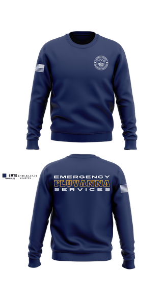 Crew Neck Sweatshirt, Fluvanna county emergency services, EMS/EMT, Teamtime, Team time, sublimation, custom sports apparel, team uniforms, spirit wear, spiritwear, sports uniforms, custom shirts, team store, custom team store, fundraiser sports, apparel fundraiser