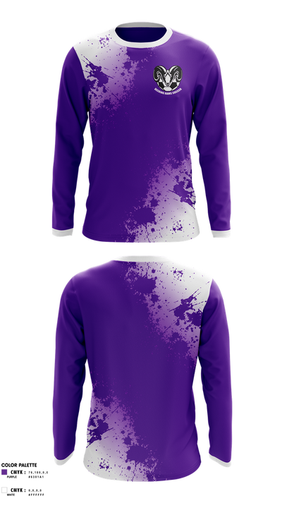 Deering Rams Soccer 79639687 Long Sleeve Performance Shirt 1