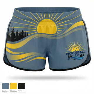 Womens Shorts, Camano Stanwood Pickleball Association, , Teamtime, Team time, sublimation, custom sports apparel, team uniforms, spirit wear, spiritwear, sports uniforms, custom shirts, team store, custom team store, fundraiser sports, apparel fundraiser