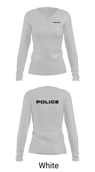 Womens Long Sleeve Vneck Shirt, Arrowhead Power Security, LLC, Police, Teamtime, Team time, sublimation, custom sports apparel, team uniforms, spirit wear, spiritwear, sports uniforms, custom shirts, team store, custom team store, fundraiser sports, apparel fundraiser