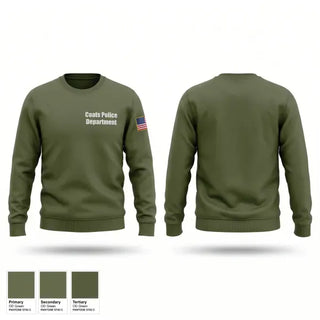 Crew Neck Sweatshirt, Coats Police Department, Police, Teamtime, Team time, sublimation, custom sports apparel, team uniforms, spirit wear, spiritwear, sports uniforms, custom shirts, team store, custom team store, fundraiser sports, apparel fundraiser