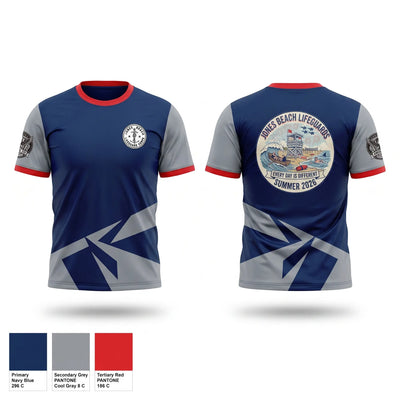 Jones Beach Lifeguard Corp Soft Poly Tee Cotton Like Feel - 1