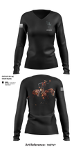 UT NG CD Women's Long Sleeve V-neck Shirt - 100