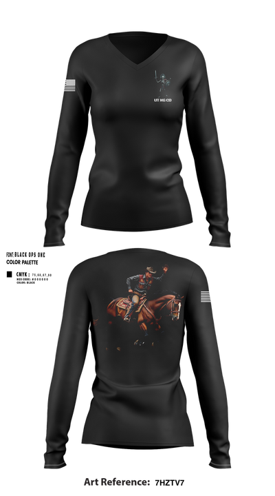 UT NG CD Women's Long Sleeve V-neck Shirt - 100
