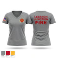 Lebanon Junction Fire Dept Women's Short Sleeve V-neck Shirt - 1