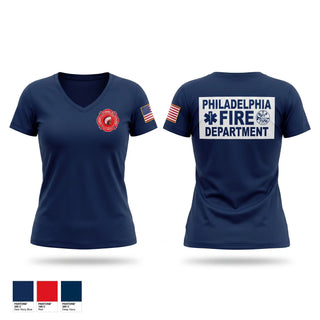 Womens Short Sleeve Vneck Shirt, Engine 10/Ladder 11/Battalion 1, Fire Department, Teamtime, Team time, sublimation, custom sports apparel, team uniforms, spirit wear, spiritwear, sports uniforms, custom shirts, team store, custom team store, fundraiser sports, apparel fundraiser
