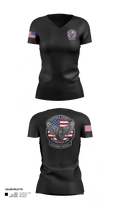 SCPD Motorcycle Unit 71212089 Women's Short Sleeve V-neck Shirt - 21
