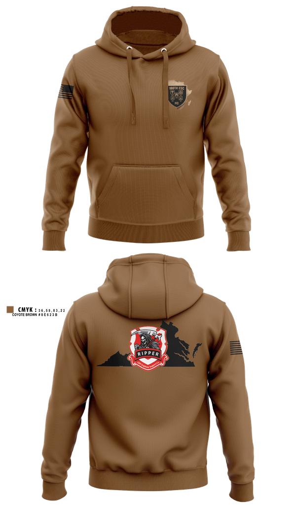 Hoodie, 180th ESC, Army, Teamtime, Team time, sublimation, custom sports apparel, team uniforms, spirit wear, spiritwear, sports uniforms, custom shirts, team store, custom team store, fundraiser sports, apparel fundraiser