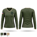 Cedar County Sheriff Special Response Team Women's Long Sleeve V-neck Shirt - 1