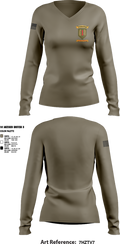 24th CTC 76916538 Women's Long Sleeve V-neck Shirt - 5