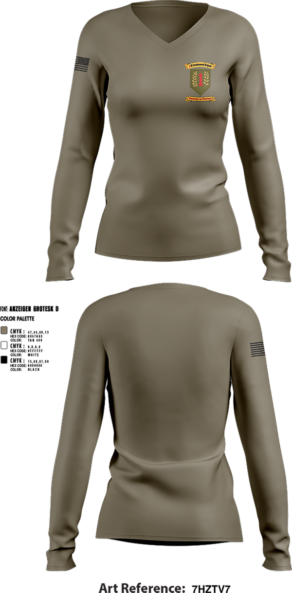 Womens Long Sleeve Vneck Shirt, 24th CTC, , Teamtime, Team time, sublimation, custom sports apparel, team uniforms, spirit wear, spiritwear, sports uniforms, custom shirts, team store, custom team store, fundraiser sports, apparel fundraiser