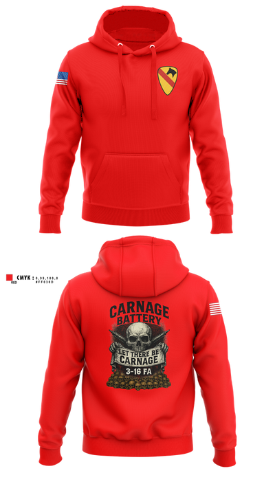 Carnage BTRY, 3-16 FA 36678327 Hoodie - 2
