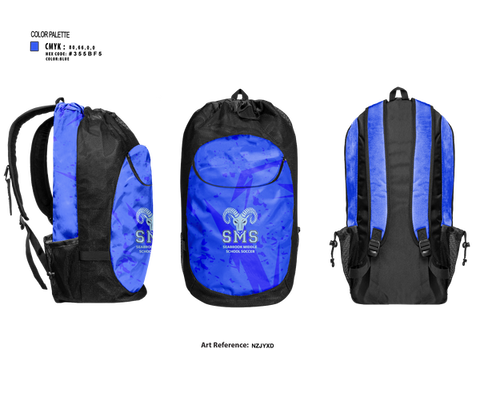 Gear Bag, Seabrook Middle School Soccer, Women's Soccer, Teamtime, Team time, sublimation, custom sports apparel, team uniforms, spirit wear, spiritwear, sports uniforms, custom shirts, team store, custom team store, fundraiser sports, apparel fundraiser