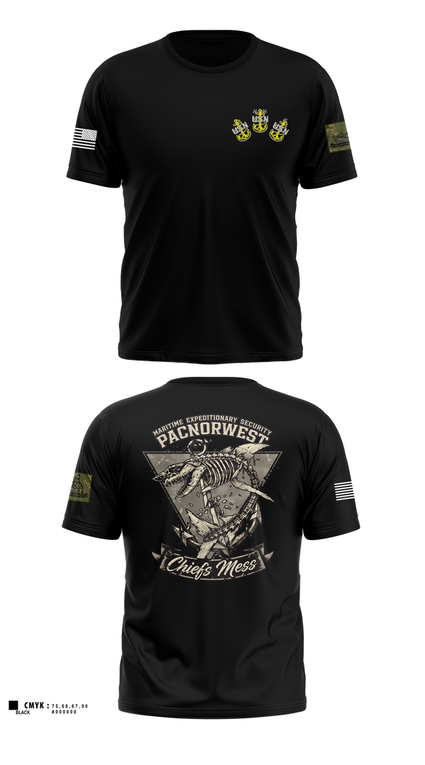 Short Sleeve Performance Shirt, MES PACNORWEST HVU  Chiefs Mess, Navy, Teamtime, Team time, sublimation, custom sports apparel, team uniforms, spirit wear, spiritwear, sports uniforms, custom shirts, team store, custom team store, fundraiser sports, apparel fundraiser