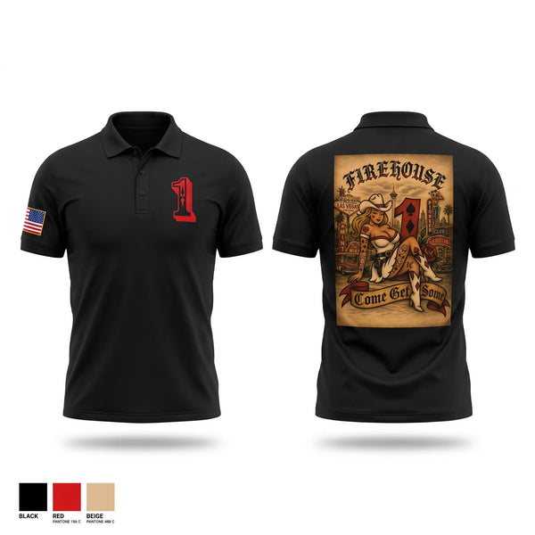 Short Sleeve Performance Polo, Station 1, Fire Department, Teamtime, Team time, sublimation, custom sports apparel, team uniforms, spirit wear, spiritwear, sports uniforms, custom shirts, team store, custom team store, fundraiser sports, apparel fundraiser