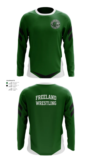Long Sleeve Performance Shirt, Freeland High School Wrestling, Wrestling, Teamtime, Team time, sublimation, custom sports apparel, team uniforms, spirit wear, spiritwear, sports uniforms, custom shirts, team store, custom team store, fundraiser sports, apparel fundraiser