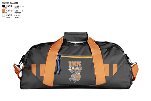 Duffle Bag, Hoops 4 Hunger, Men's Basketball, Teamtime, Team time, sublimation, custom sports apparel, team uniforms, spirit wear, spiritwear, sports uniforms, custom shirts, team store, custom team store, fundraiser sports, apparel fundraiser