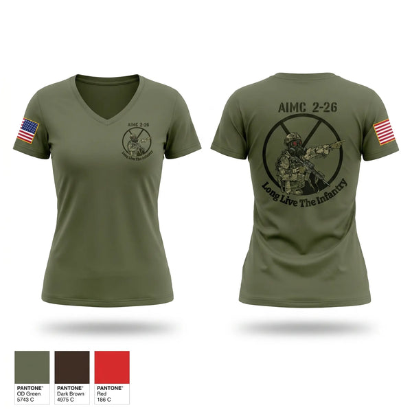 Womens Short Sleeve Vneck Shirt, AIMC 2-26, Marines, Teamtime, Team time, sublimation, custom sports apparel, team uniforms, spirit wear, spiritwear, sports uniforms, custom shirts, team store, custom team store, fundraiser sports, apparel fundraiser