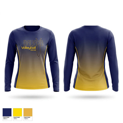 Believe Volleyball Club Long Sleeve Performance Shirt - 2