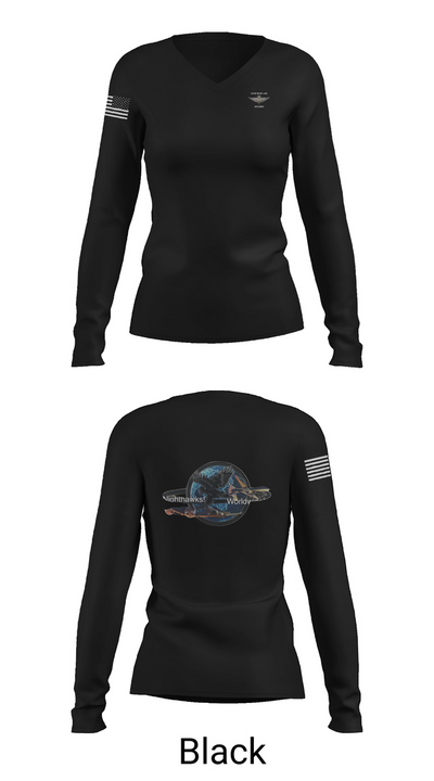 15th MI BN 97323221 Women's Long Sleeve V-neck Shirt - 37