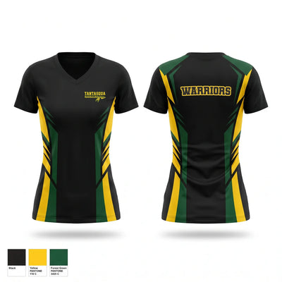 Warriors Women's Short Sleeve V-neck Shirt - 4