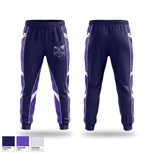 Sweatpants, North Shore Swarm Rugby, Rugby, Teamtime, Team time, sublimation, custom sports apparel, team uniforms, spirit wear, spiritwear, sports uniforms, custom shirts, team store, custom team store, fundraiser sports, apparel fundraiser