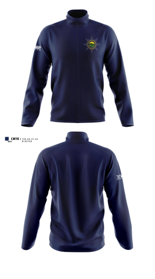 Fleece Jacket, NTAG HEARTLAND 2026, Navy, Teamtime, Team time, sublimation, custom sports apparel, team uniforms, spirit wear, spiritwear, sports uniforms, custom shirts, team store, custom team store, fundraiser sports, apparel fundraiser