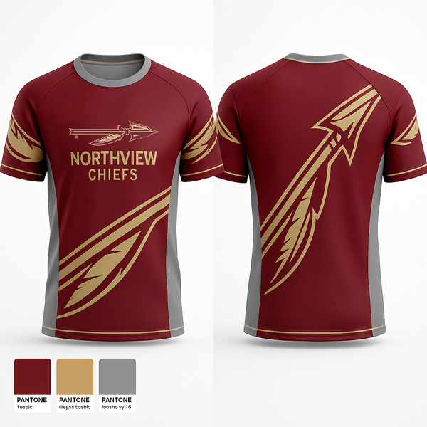 Short Sleeve Performance Shirt, Northview Chiefs, Softball, Teamtime, Team time, sublimation, custom sports apparel, team uniforms, spirit wear, spiritwear, sports uniforms, custom shirts, team store, custom team store, fundraiser sports, apparel fundraiser