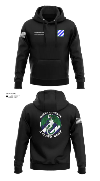 Hoodie, D Co. 2-3 AVN REGT “Dragons”, Army, Teamtime, Team time, sublimation, custom sports apparel, team uniforms, spirit wear, spiritwear, sports uniforms, custom shirts, team store, custom team store, fundraiser sports, apparel fundraiser
