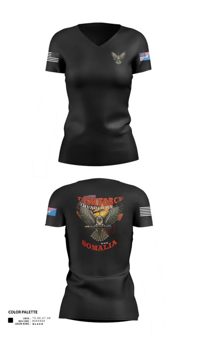 TFThunderHawk 84316373 Women's Short Sleeve V-neck Shirt - 21