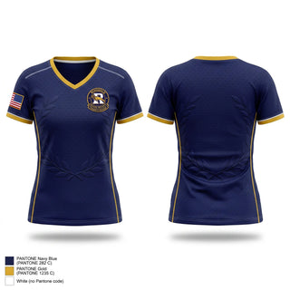 Womens Short Sleeve Vneck Shirt, Ringgold School District, Police, Teamtime, Team time, sublimation, custom sports apparel, team uniforms, spirit wear, spiritwear, sports uniforms, custom shirts, team store, custom team store, fundraiser sports, apparel fundraiser