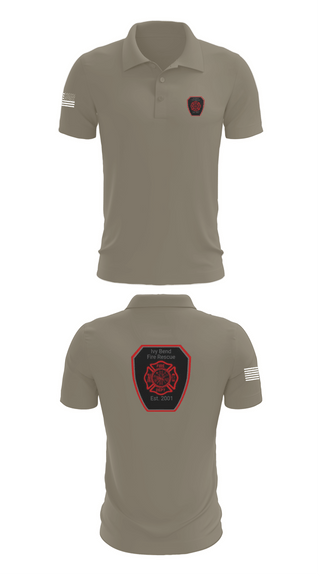 Short Sleeve Performance Polo, Ivy Bend Fire and Rescue, Fire Department, Teamtime, Team time, sublimation, custom sports apparel, team uniforms, spirit wear, spiritwear, sports uniforms, custom shirts, team store, custom team store, fundraiser sports, apparel fundraiser