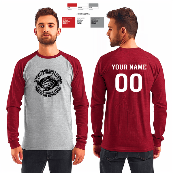 Long Sleeve Performance Shirt, Detroit Community High School Volleyball, Men's Volleyball, Teamtime, Team time, sublimation, custom sports apparel, team uniforms, spirit wear, spiritwear, sports uniforms, custom shirts, team store, custom team store, fundraiser sports, apparel fundraiser