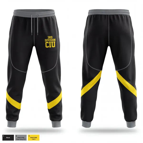 Sweatpants, 3rd Division CIU, Police, Teamtime, Team time, sublimation, custom sports apparel, team uniforms, spirit wear, spiritwear, sports uniforms, custom shirts, team store, custom team store, fundraiser sports, apparel fundraiser