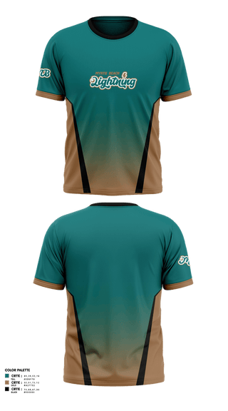 Short Sleeve Performance Shirt, Myrtle Beach Lightning, Men's Lacrosse, Teamtime, Team time, sublimation, custom sports apparel, team uniforms, spirit wear, spiritwear, sports uniforms, custom shirts, team store, custom team store, fundraiser sports, apparel fundraiser