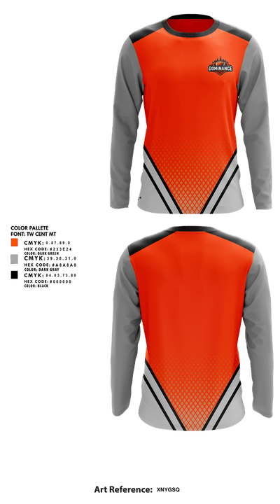 Dominance 51962035 Long Sleeve Performance Shirt 1