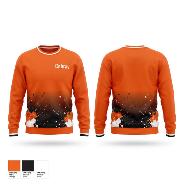 Crew Neck Sweatshirt, Cobras, Baseball, Teamtime, Team time, sublimation, custom sports apparel, team uniforms, spirit wear, spiritwear, sports uniforms, custom shirts, team store, custom team store, fundraiser sports, apparel fundraiser