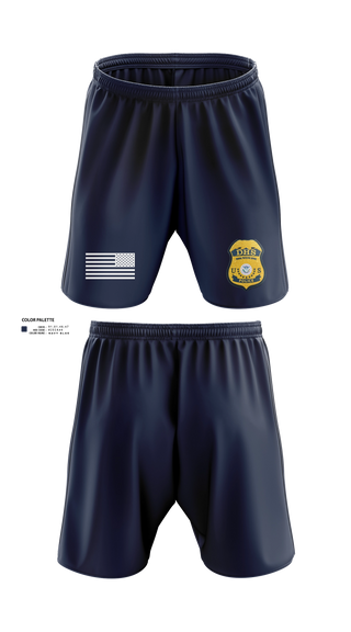 Athletic Shorts With Pockets, Federal Protective Service, Police, Teamtime, Team time, sublimation, custom sports apparel, team uniforms, spirit wear, spiritwear, sports uniforms, custom shirts, team store, custom team store, fundraiser sports, apparel fundraiser