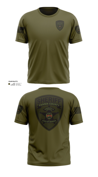 Short Sleeve Performance Shirt, Fannin county  sheriff’s office, Police, Teamtime, Team time, sublimation, custom sports apparel, team uniforms, spirit wear, spiritwear, sports uniforms, custom shirts, team store, custom team store, fundraiser sports, apparel fundraiser