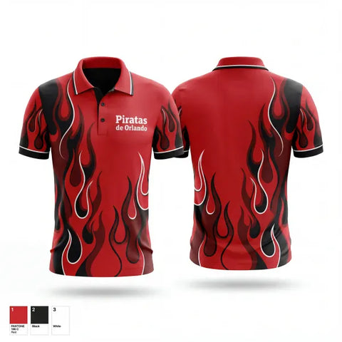 Short Sleeve Performance Polo, Piratas de Orlando, Men's Basketball, Teamtime, Team time, sublimation, custom sports apparel, team uniforms, spirit wear, spiritwear, sports uniforms, custom shirts, team store, custom team store, fundraiser sports, apparel fundraiser