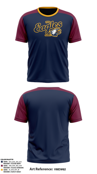 Short Sleeve Performance Shirt, Eagles, Baseball, Teamtime, Team time, sublimation, custom sports apparel, team uniforms, spirit wear, spiritwear, sports uniforms, custom shirts, team store, custom team store, fundraiser sports, apparel fundraiser