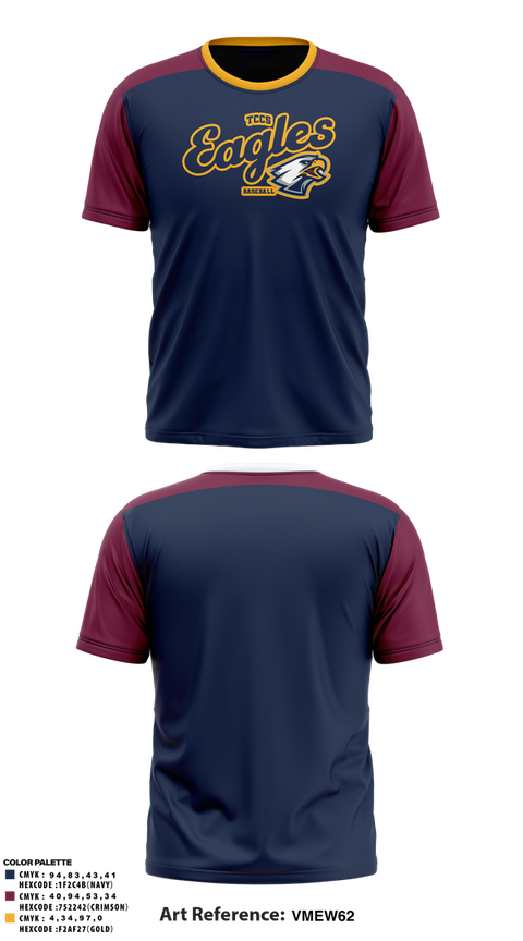 Short Sleeve Performance Shirt, Eagles, Baseball, Teamtime, Team time, sublimation, custom sports apparel, team uniforms, spirit wear, spiritwear, sports uniforms, custom shirts, team store, custom team store, fundraiser sports, apparel fundraiser