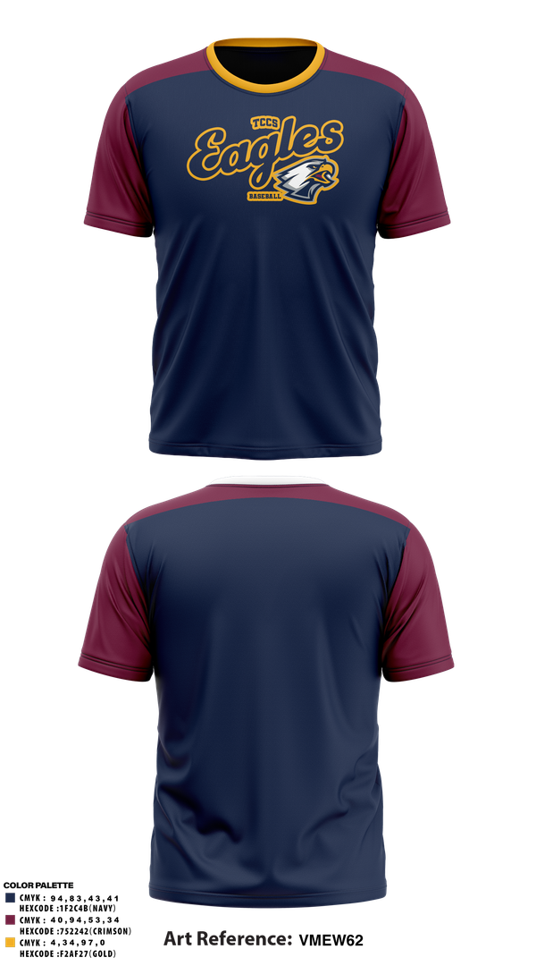 Short Sleeve Performance Shirt, Eagles, Baseball, Teamtime, Team time, sublimation, custom sports apparel, team uniforms, spirit wear, spiritwear, sports uniforms, custom shirts, team store, custom team store, fundraiser sports, apparel fundraiser