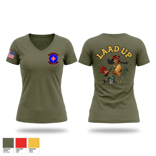 Womens Short Sleeve Vneck Shirt, 3d LAAD, Marines, Teamtime, Team time, sublimation, custom sports apparel, team uniforms, spirit wear, spiritwear, sports uniforms, custom shirts, team store, custom team store, fundraiser sports, apparel fundraiser