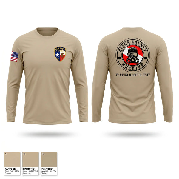 Long Sleeve Performance Shirt, Liberty County Sheriff Marine Rescue, Police, Teamtime, Team time, sublimation, custom sports apparel, team uniforms, spirit wear, spiritwear, sports uniforms, custom shirts, team store, custom team store, fundraiser sports, apparel fundraiser