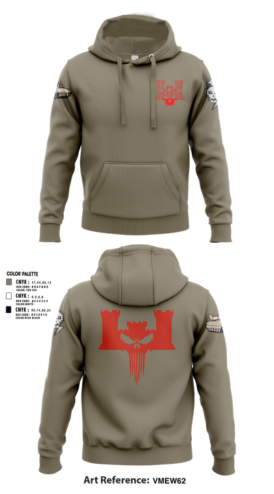 B co 334th BEB 63432042 Hoodie - 102